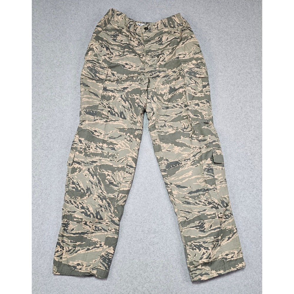 US Air Force ABU Pants Mens 34R Green Tiger Stripe Camo Ripstop Cargo Military